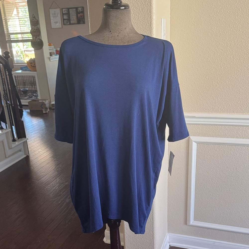 LuLaRoe Navy Irma Top
